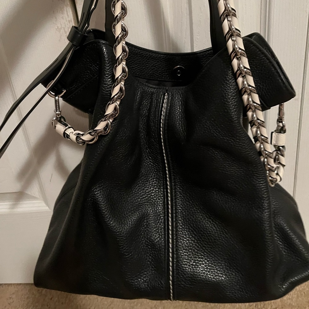 Michael Kors Large Black and White Hobo Bag